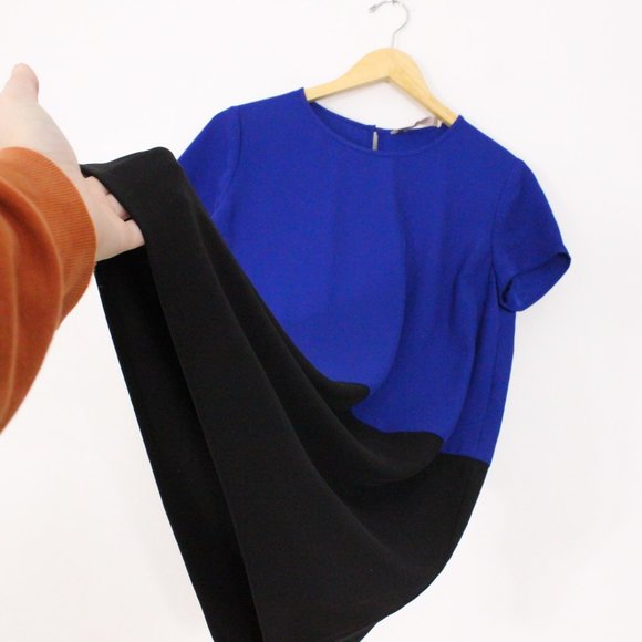 *Forever 21 Blue & Black Shift Dress - Picture 5 of 7